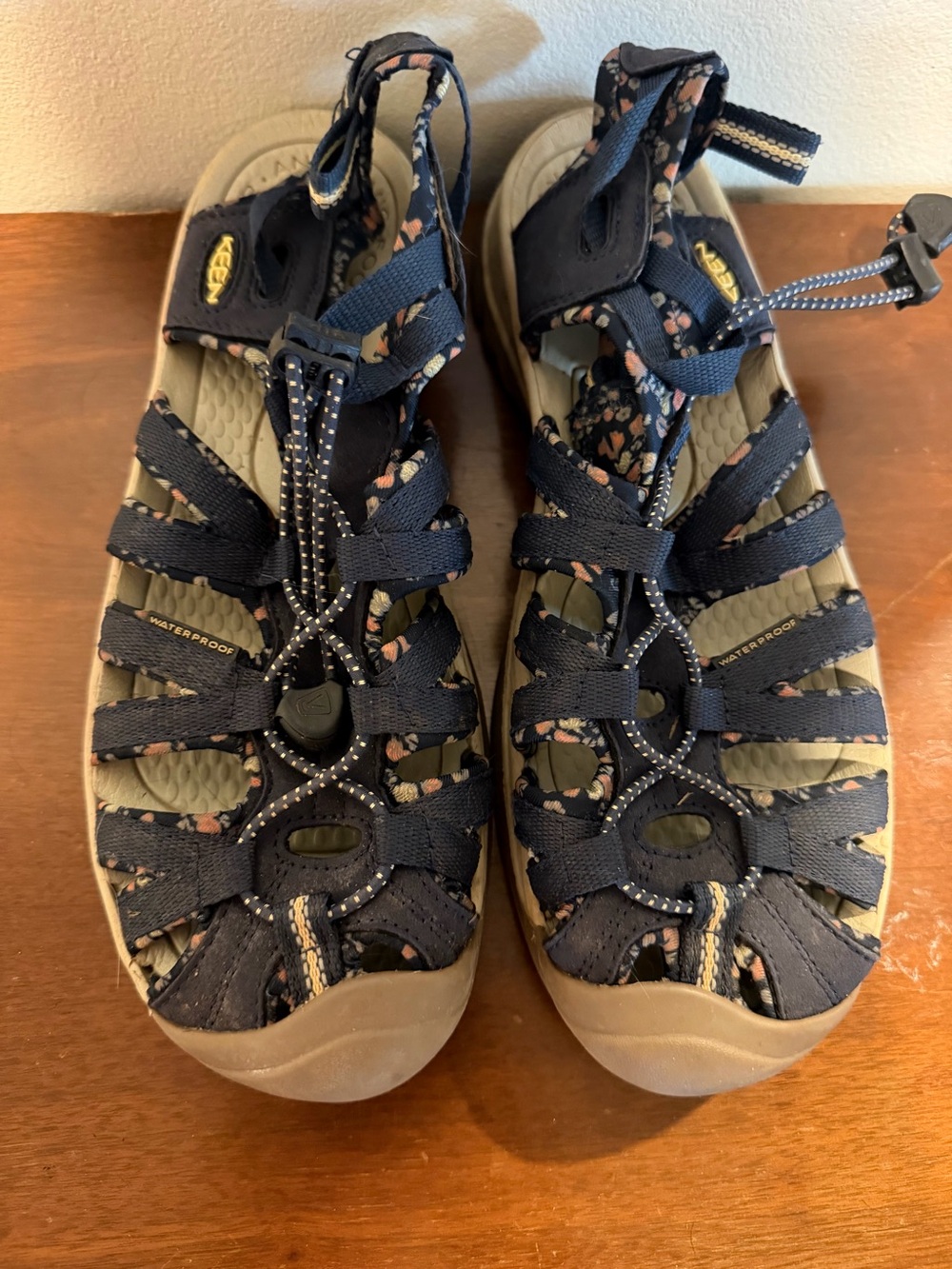 KEEN Whisper Women's Navy Floral Waterproof Sandals
